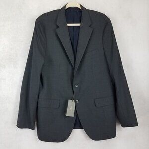 NEW Boglioli Milano Men's 56L Long Blazer Suit Jacket Sportcoat Virgin Wool Gray